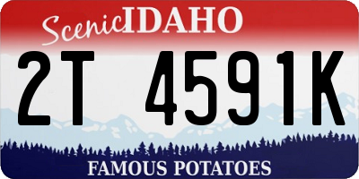 ID license plate 2T4591K
