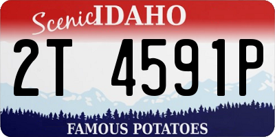 ID license plate 2T4591P