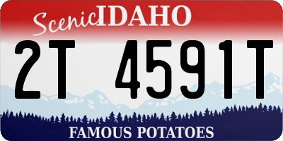 ID license plate 2T4591T