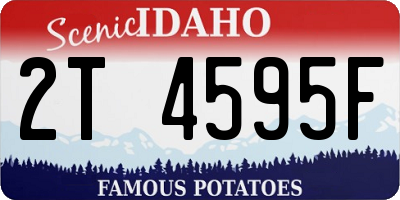 ID license plate 2T4595F