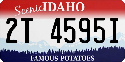 ID license plate 2T4595I