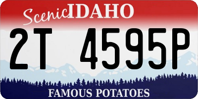 ID license plate 2T4595P