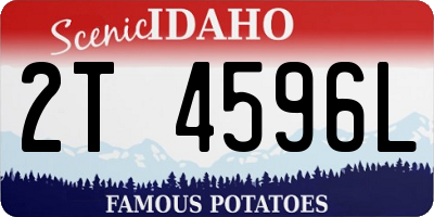 ID license plate 2T4596L