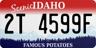 ID license plate 2T4599F