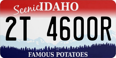 ID license plate 2T4600R