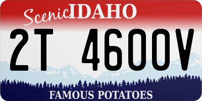 ID license plate 2T4600V