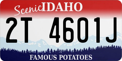ID license plate 2T4601J