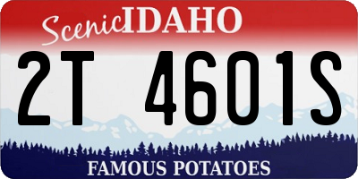 ID license plate 2T4601S