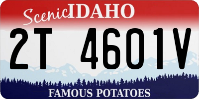 ID license plate 2T4601V