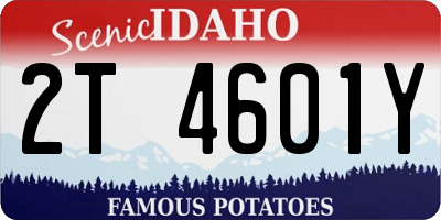 ID license plate 2T4601Y