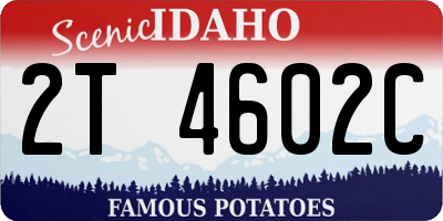 ID license plate 2T4602C