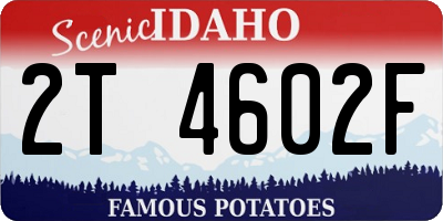 ID license plate 2T4602F