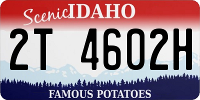 ID license plate 2T4602H
