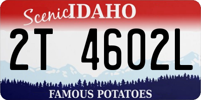 ID license plate 2T4602L