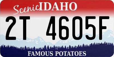 ID license plate 2T4605F