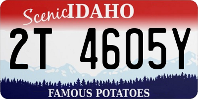 ID license plate 2T4605Y