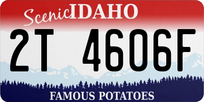 ID license plate 2T4606F