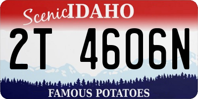 ID license plate 2T4606N