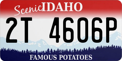 ID license plate 2T4606P