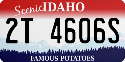 ID license plate 2T4606S