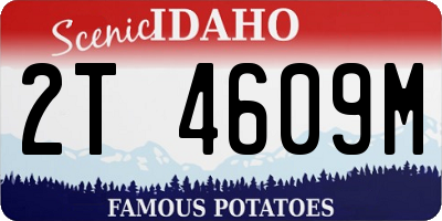 ID license plate 2T4609M