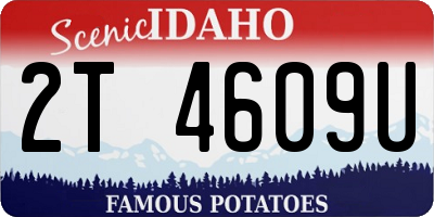 ID license plate 2T4609U