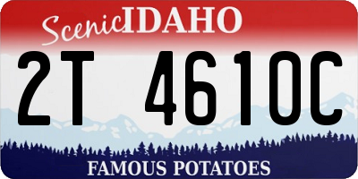 ID license plate 2T4610C