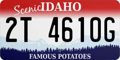 ID license plate 2T4610G