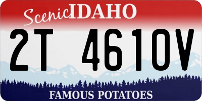 ID license plate 2T4610V