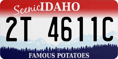 ID license plate 2T4611C