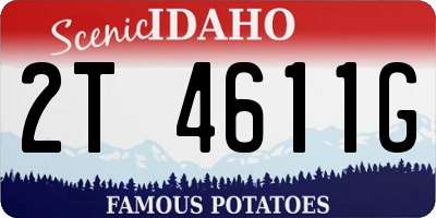 ID license plate 2T4611G