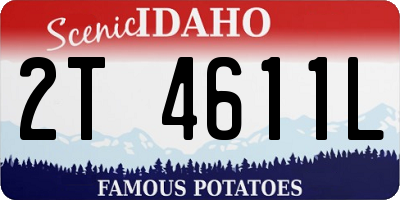 ID license plate 2T4611L