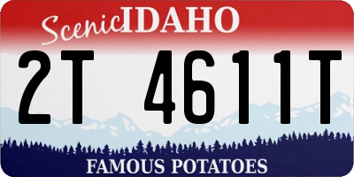 ID license plate 2T4611T