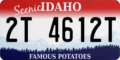 ID license plate 2T4612T