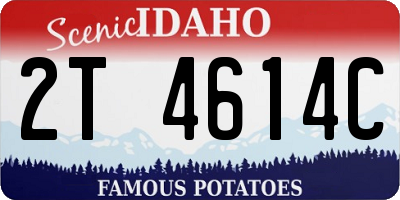 ID license plate 2T4614C