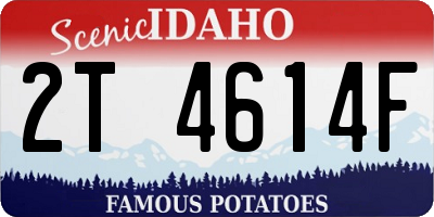ID license plate 2T4614F