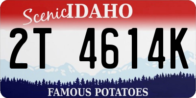 ID license plate 2T4614K