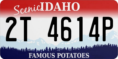 ID license plate 2T4614P