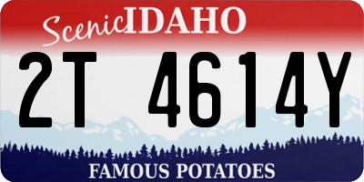ID license plate 2T4614Y
