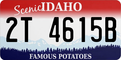 ID license plate 2T4615B
