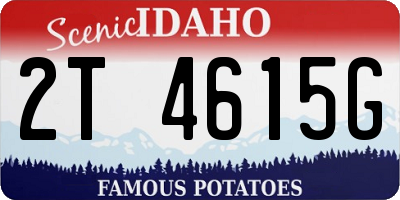 ID license plate 2T4615G