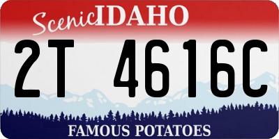 ID license plate 2T4616C