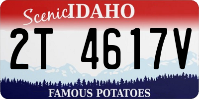 ID license plate 2T4617V