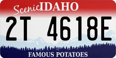 ID license plate 2T4618E