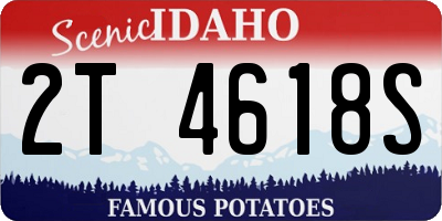 ID license plate 2T4618S