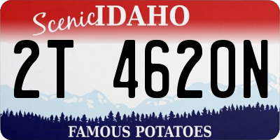 ID license plate 2T4620N
