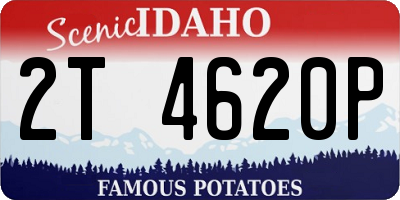 ID license plate 2T4620P