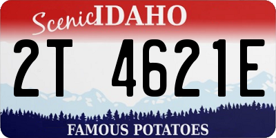 ID license plate 2T4621E