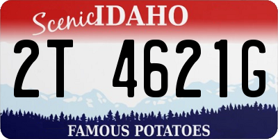 ID license plate 2T4621G