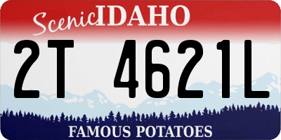 ID license plate 2T4621L